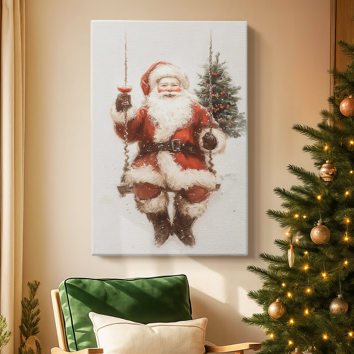 Night of Tinsel-Gold Dawn - Canvas Art Print