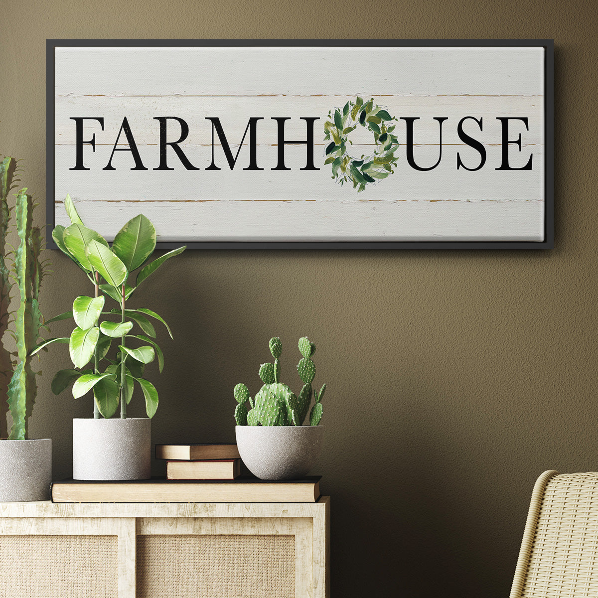 Farmhouse - Floater Framed Canvas Print
