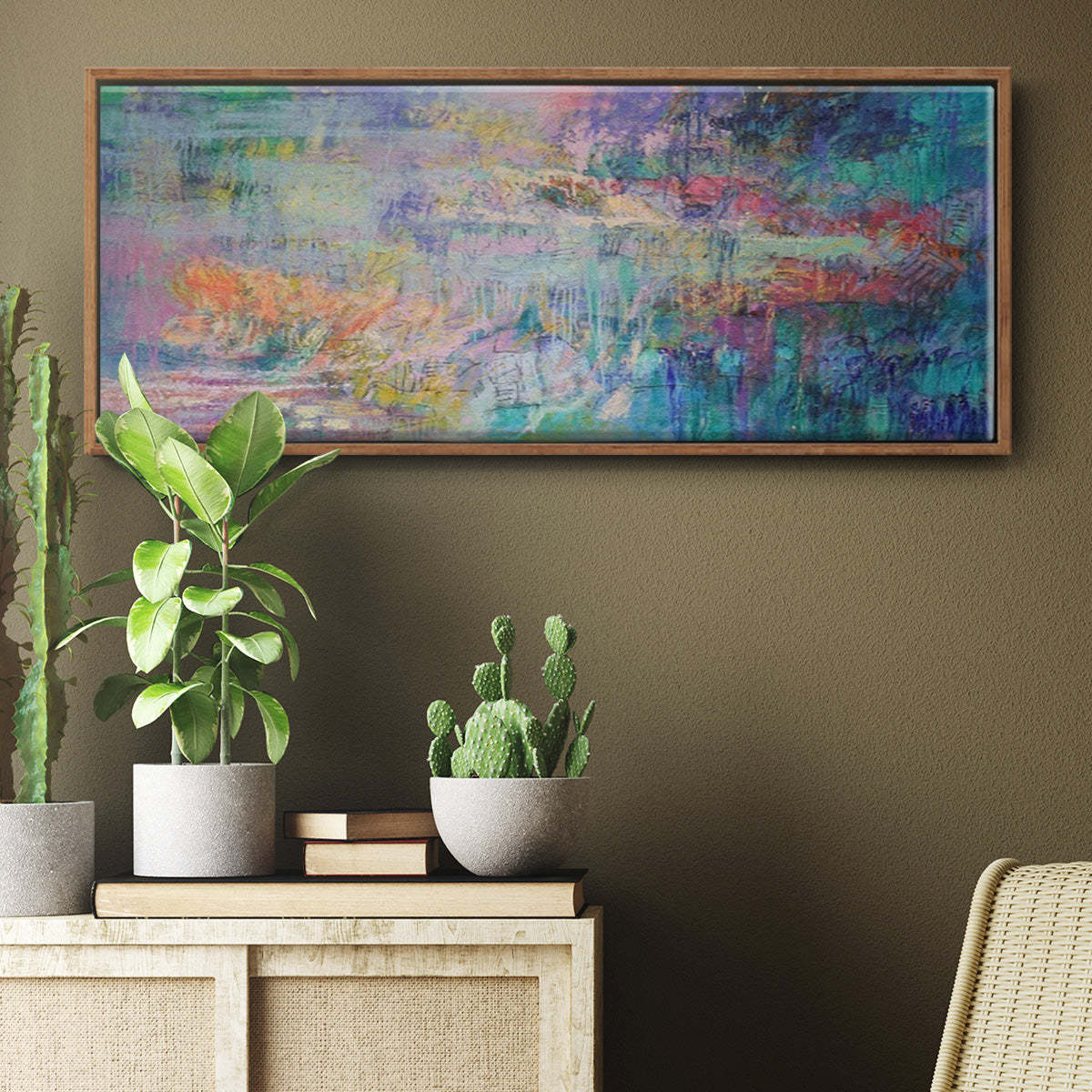 Vespers - Floater Framed Canvas Print