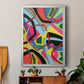 Bold Shape Shift II - Modern Framed Canvas Print