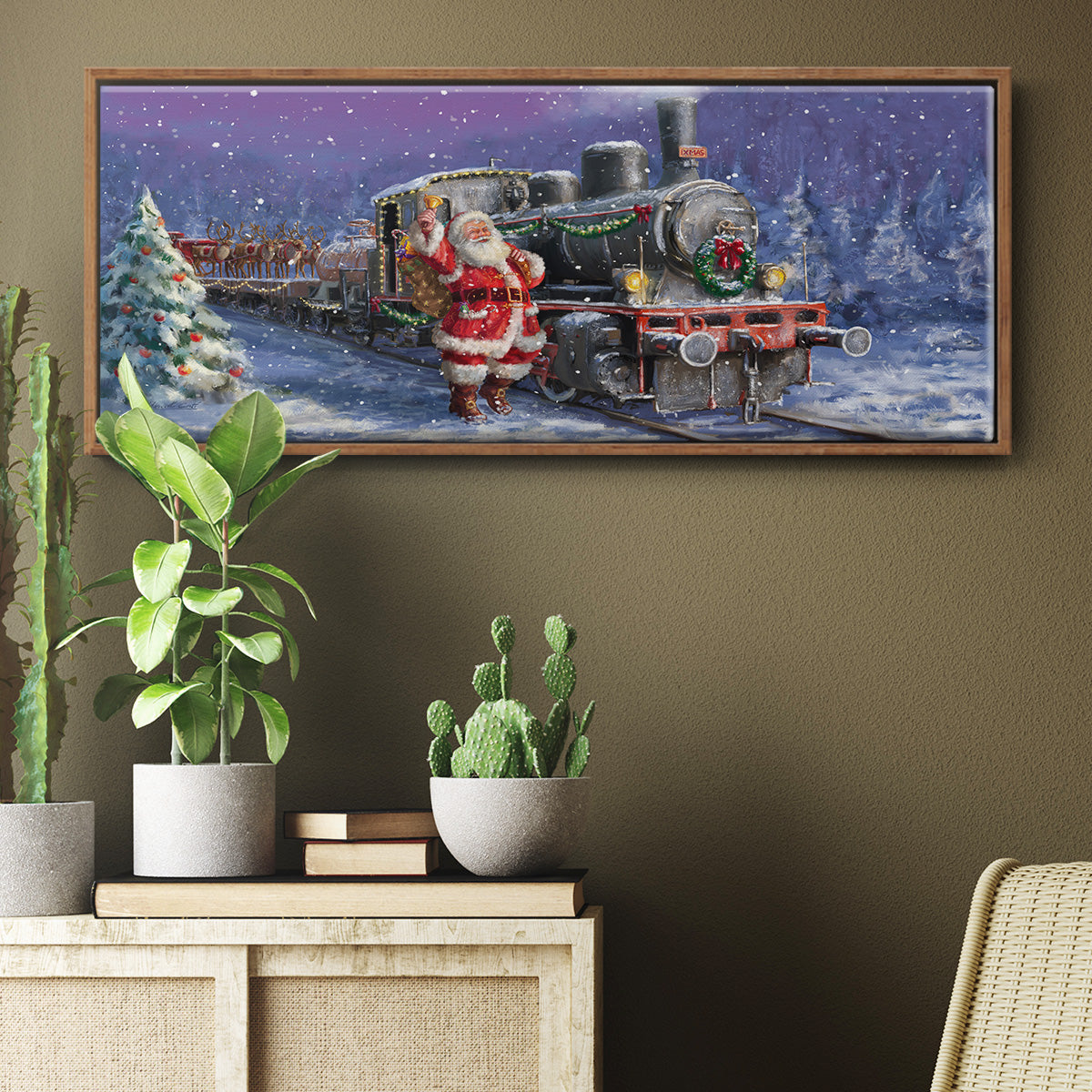All Aboard - Floater Framed Canvas Print