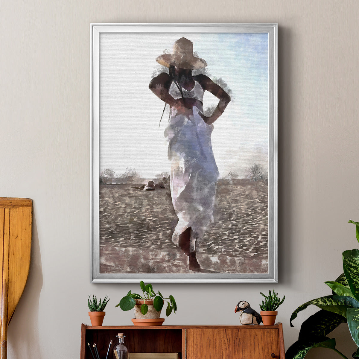 Her Dance I - Modern Framed Canvas Print