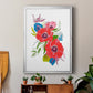 Brilliant Poppies II - Modern Framed Canvas Print