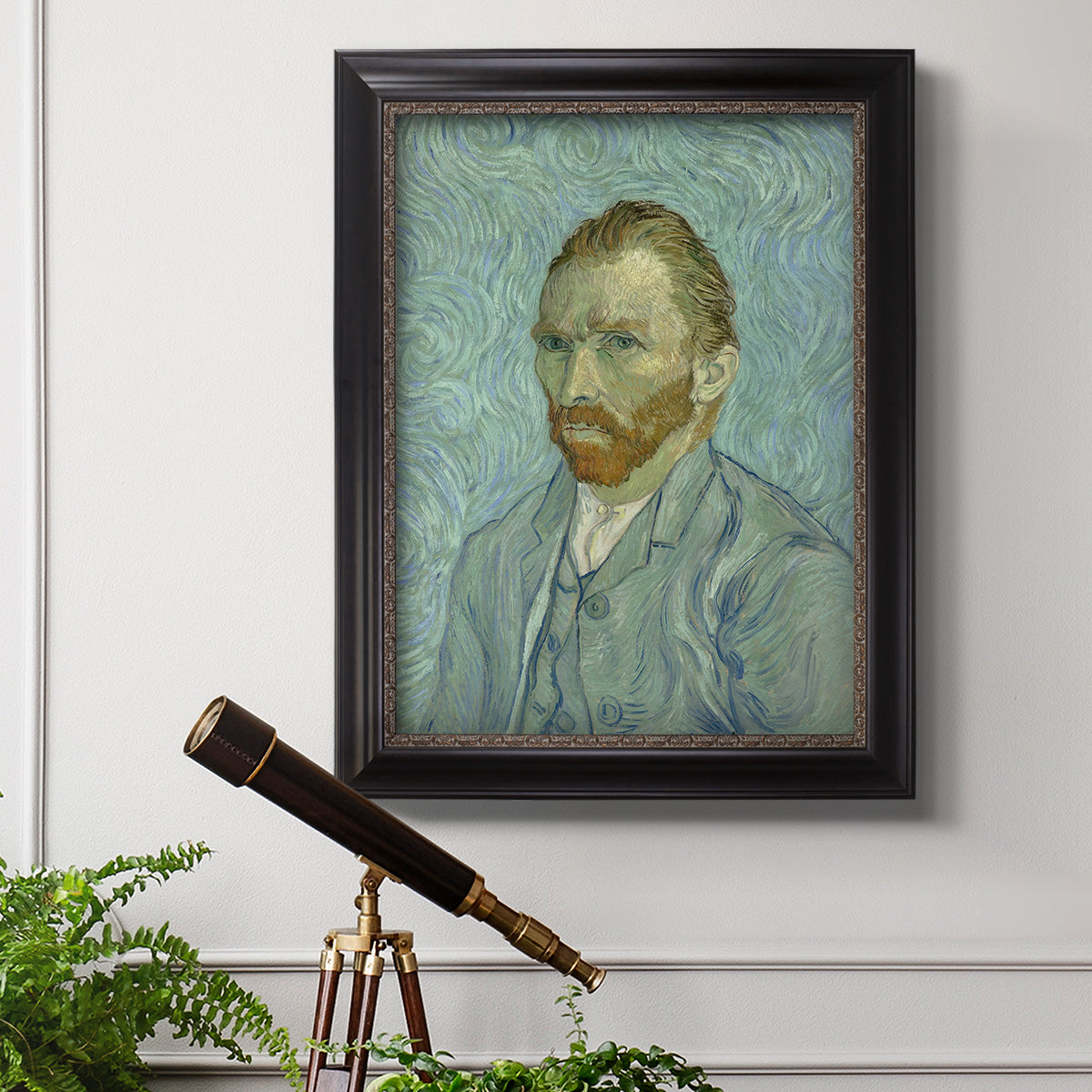 Self-Portrait, 1889 - Ornate Framed Canvas Print