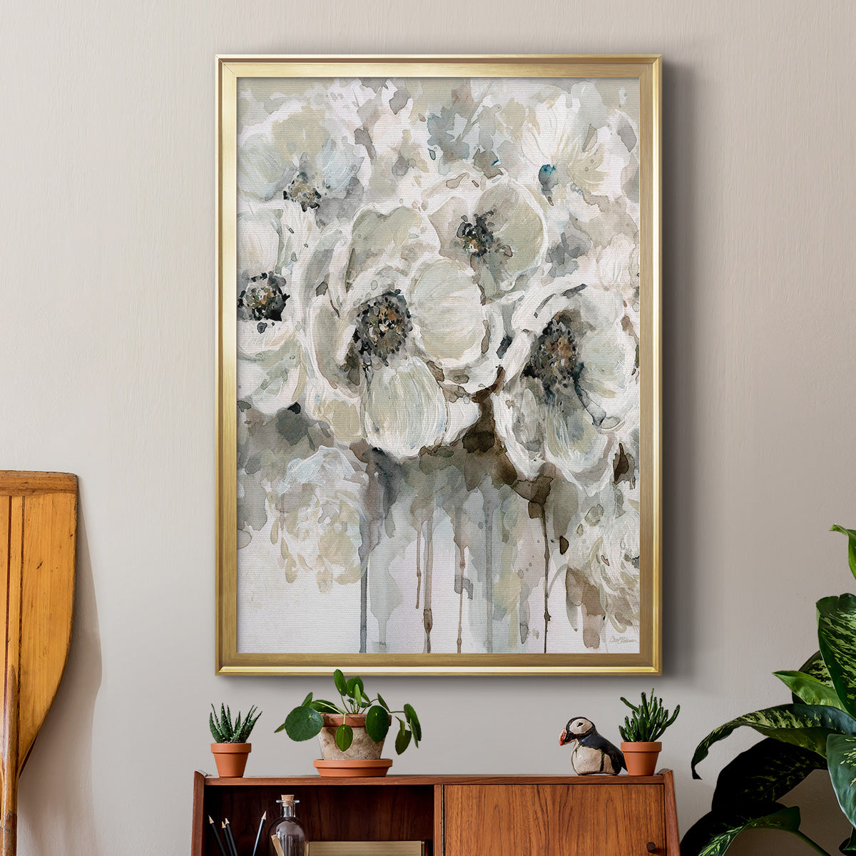 Soft Fragrance I - Modern Framed Canvas Print