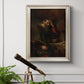 Classical religious portrait of Paul the Apostle by Rembrandt van Rijn in an ornate champagne frame displayed in a light-toned interior setting.