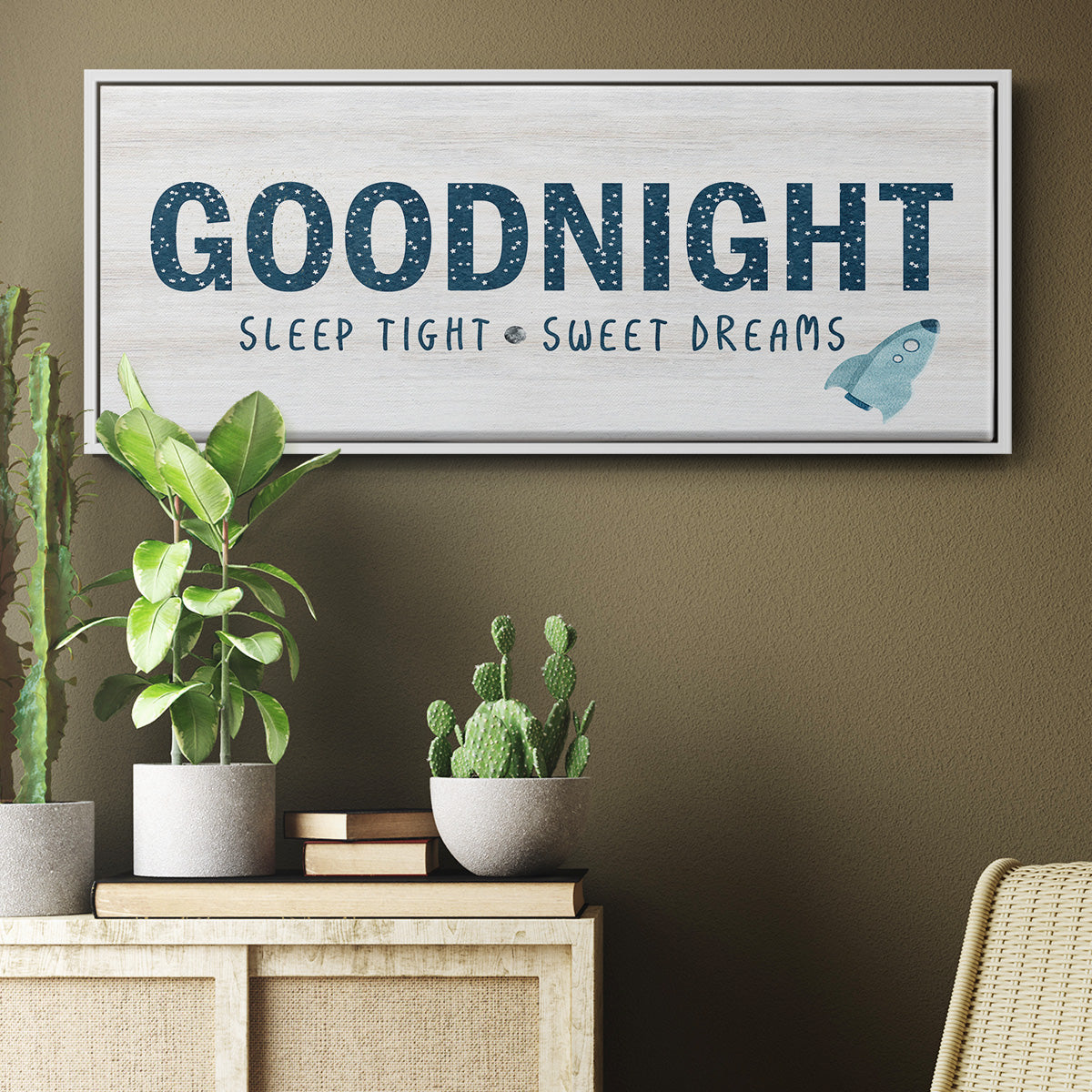 Sleep Tight Sweet Dreams - Floater Framed Canvas Print