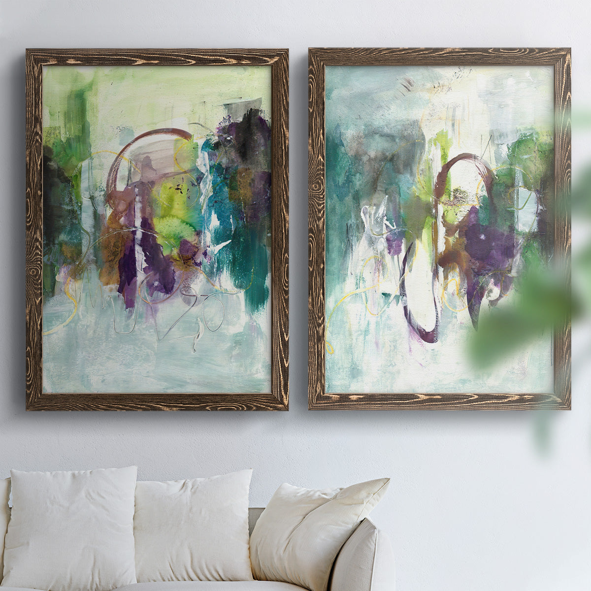 Moving On I - Premium Framed Canvas 2 Piece Set - Ready to Hang