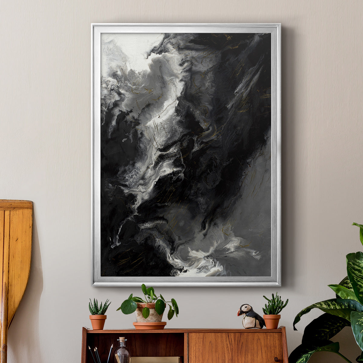 Changes - Modern Framed Canvas Print