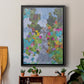 Magenta Garden - Modern Framed Canvas Print