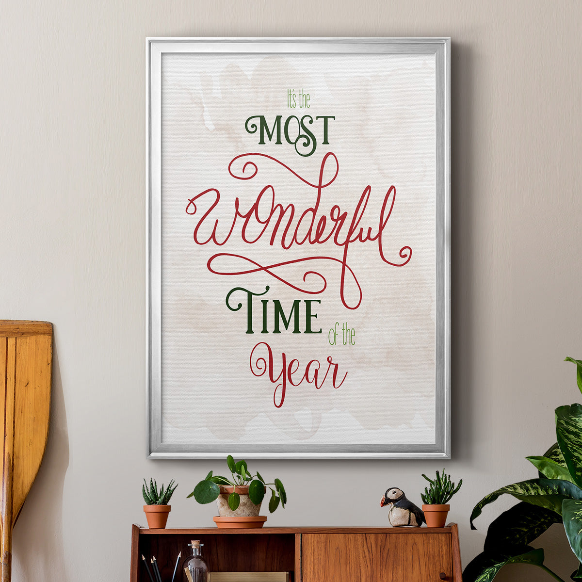 Wonderful Time of the Year - Modern Framed Canvas Print