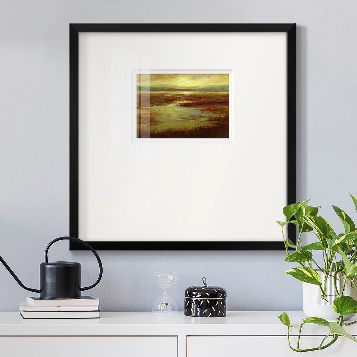 Coastal Views V Premium Framed Print Double Matboard