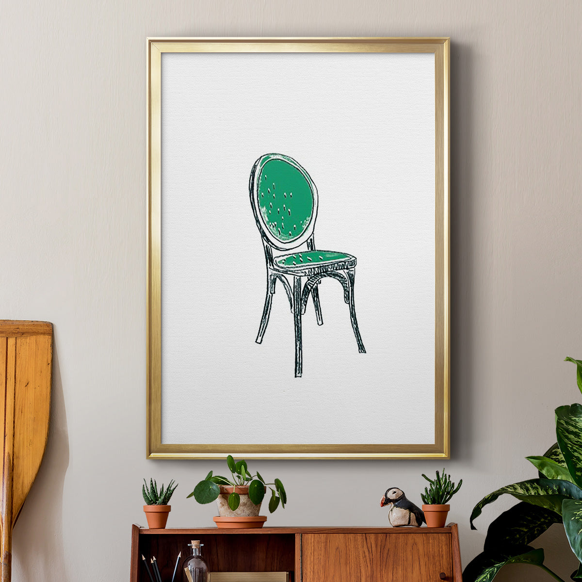 Take a Seat VIII - Modern Framed Canvas Print