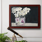 White Flowers in Fuchsia II Premium Framed Canvas- Ready to Hang