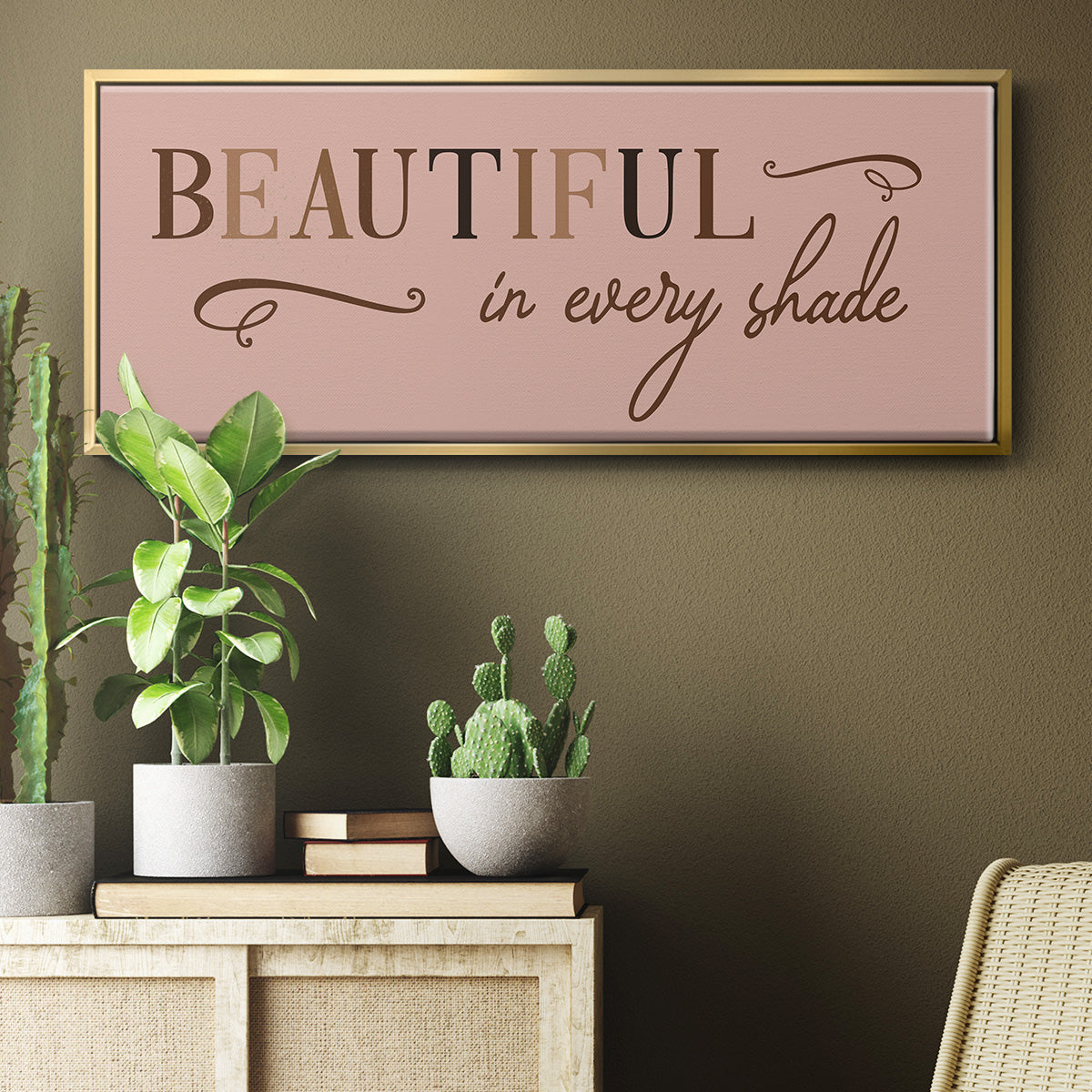 Every Shade - Floater Framed Canvas Print