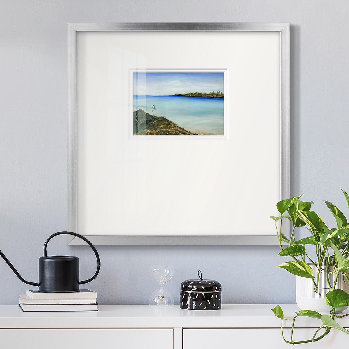 On a Clear Day Premium Framed Print Double Matboard