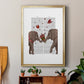 Elephant Bouquet, Portrait - Modern Framed Canvas Print