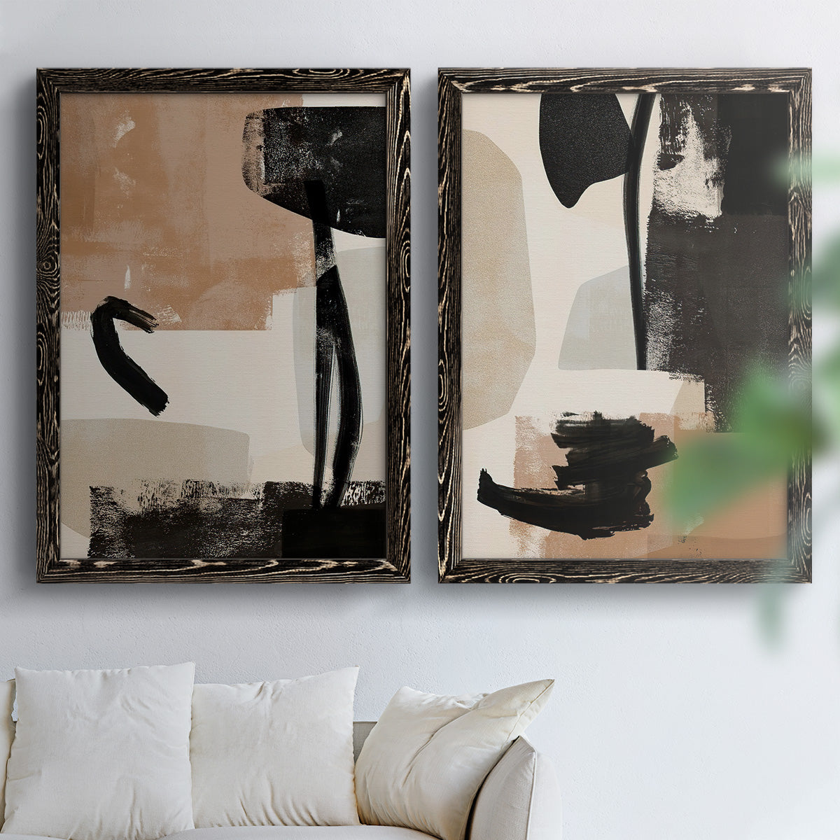 Selective Arrangement III - Premium Framed Canvas 2 Piece Set - Ready to Hang