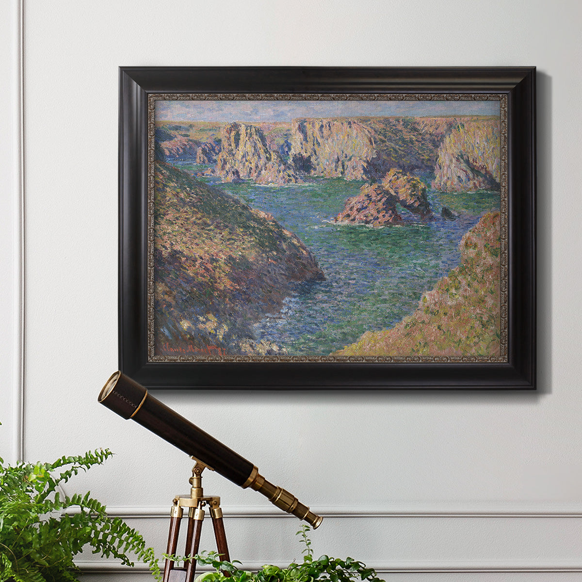 Port-Domois, Belle-Isle - Ornate Framed Canvas Print