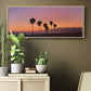 Sunset of Santa Monica - Floater Framed Canvas Print