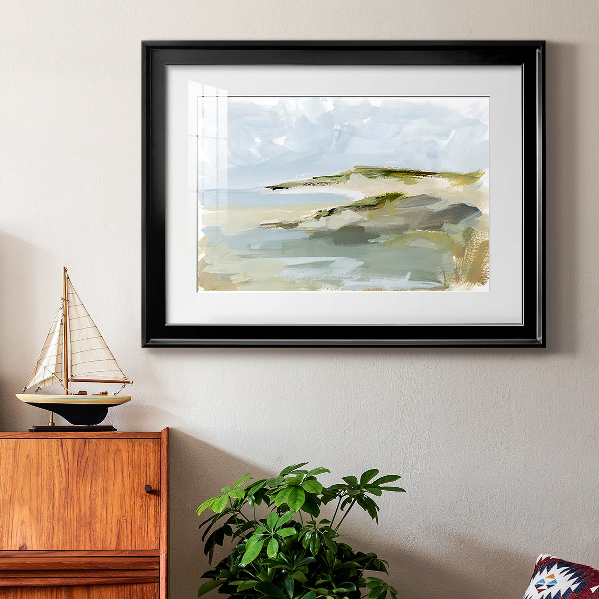 Sea Cove Impression I - Modern Framed Art Print