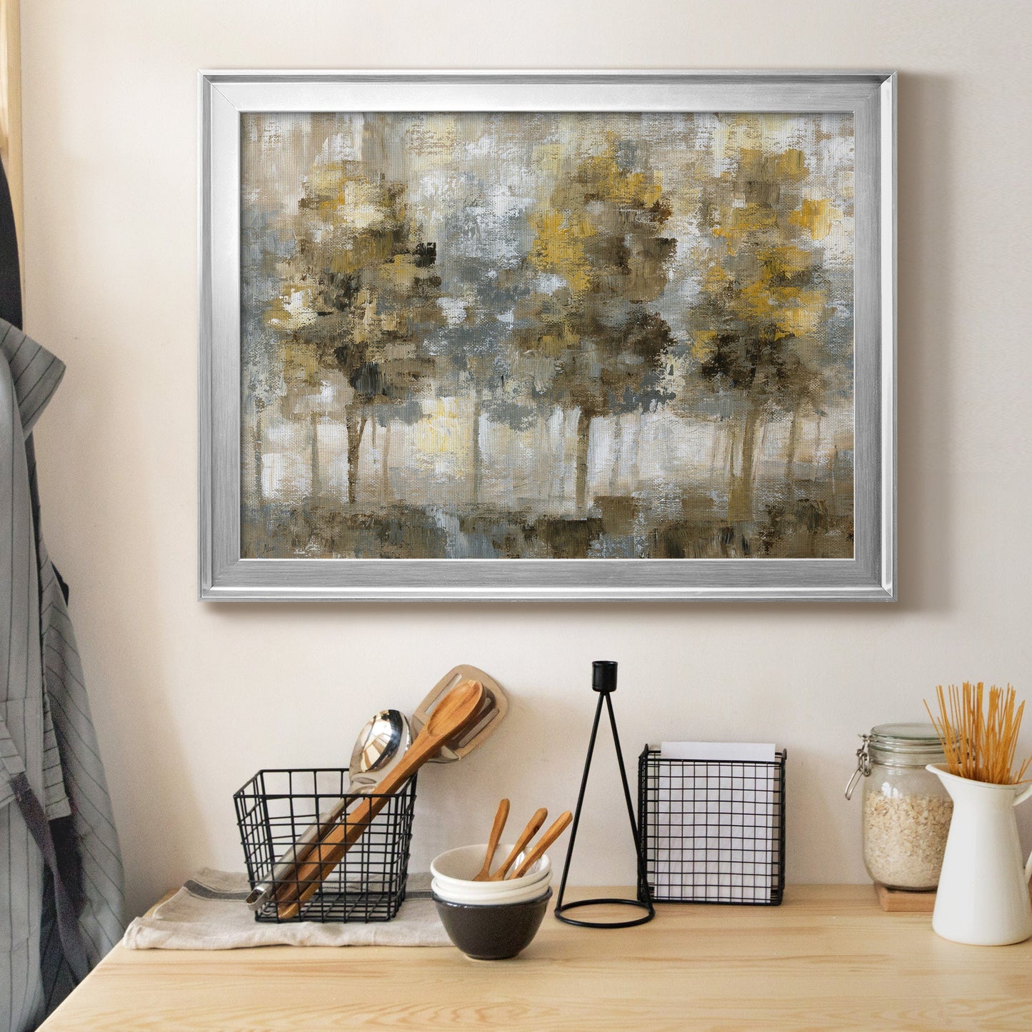 Linen Trees Premium Classic Framed Canvas - Ready to Hang