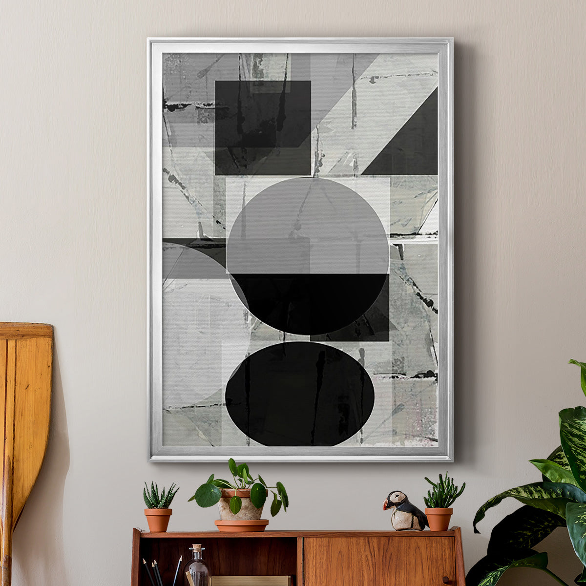 Abstract Neutrality II - Modern Framed Canvas Print