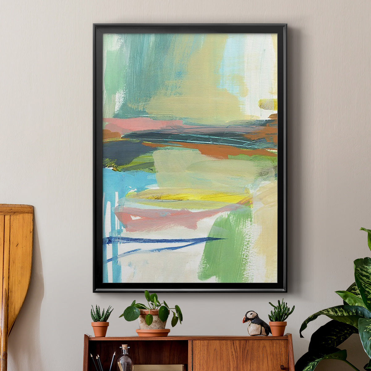 Radiant Horizon III - Modern Framed Canvas Print