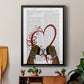 Boxer Love - Modern Framed Canvas Print