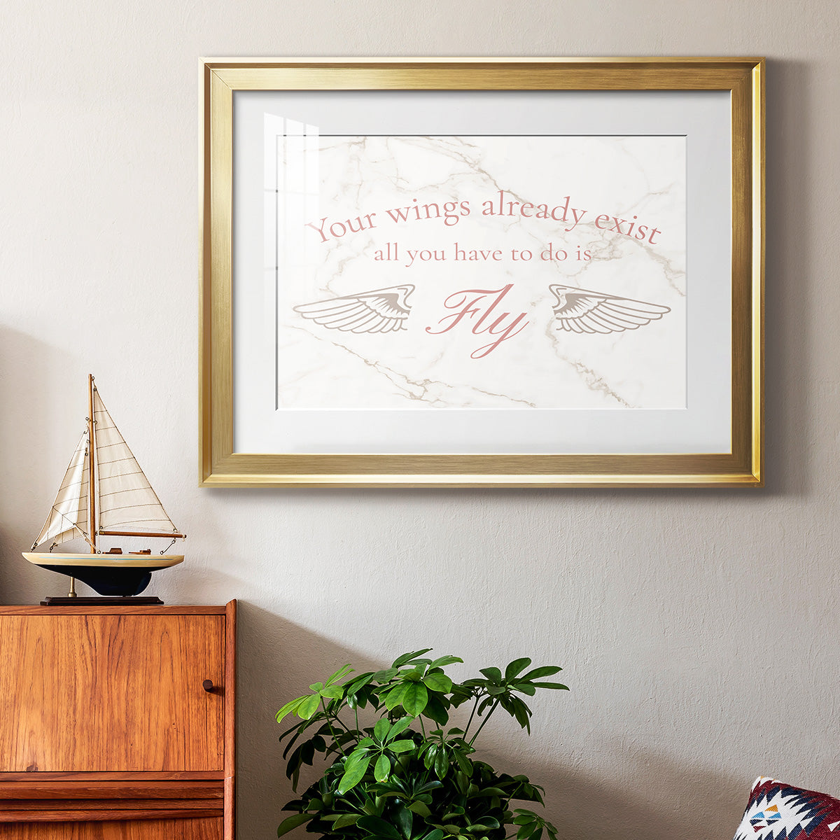 Wings Exist Premium Framed Print - Ready to Hang