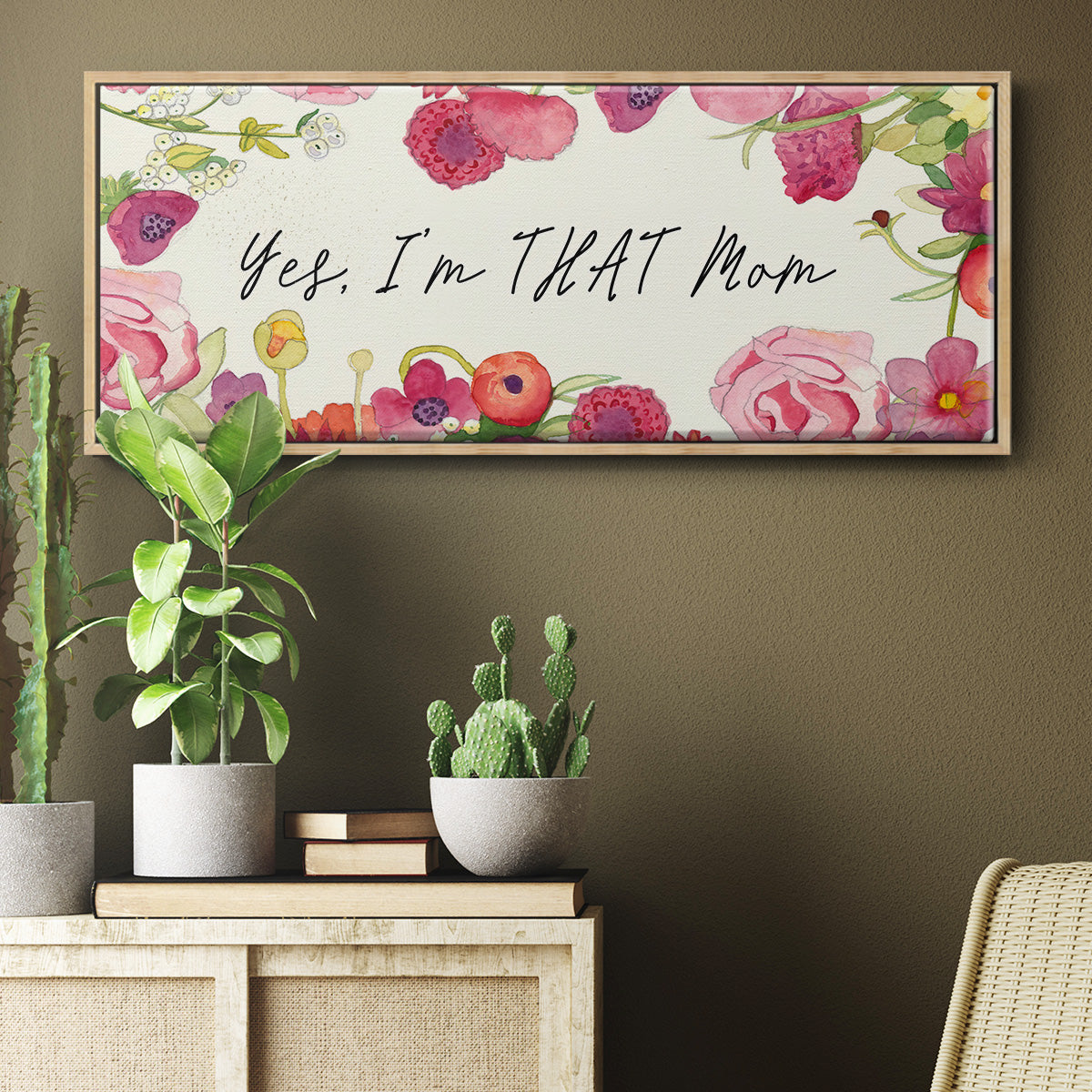You Da Mom Collection D - Floater Framed Canvas Print
