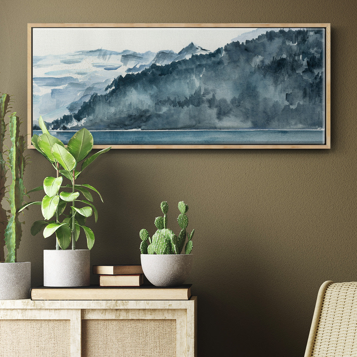 Winter Fjords II - Floater Framed Canvas Print