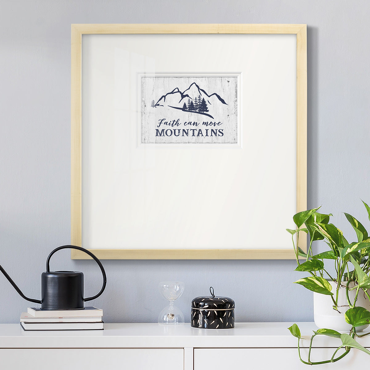 Move Mountains Premium Framed Print Double Matboard