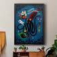 Spooky Cephalopod Chandeliers II - Modern Framed Canvas Print