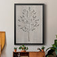 Leaves and Wood II - Modern Framed Canvas Print