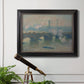 Waterloo Bridge, Gray Day - Ornate Framed Canvas Print