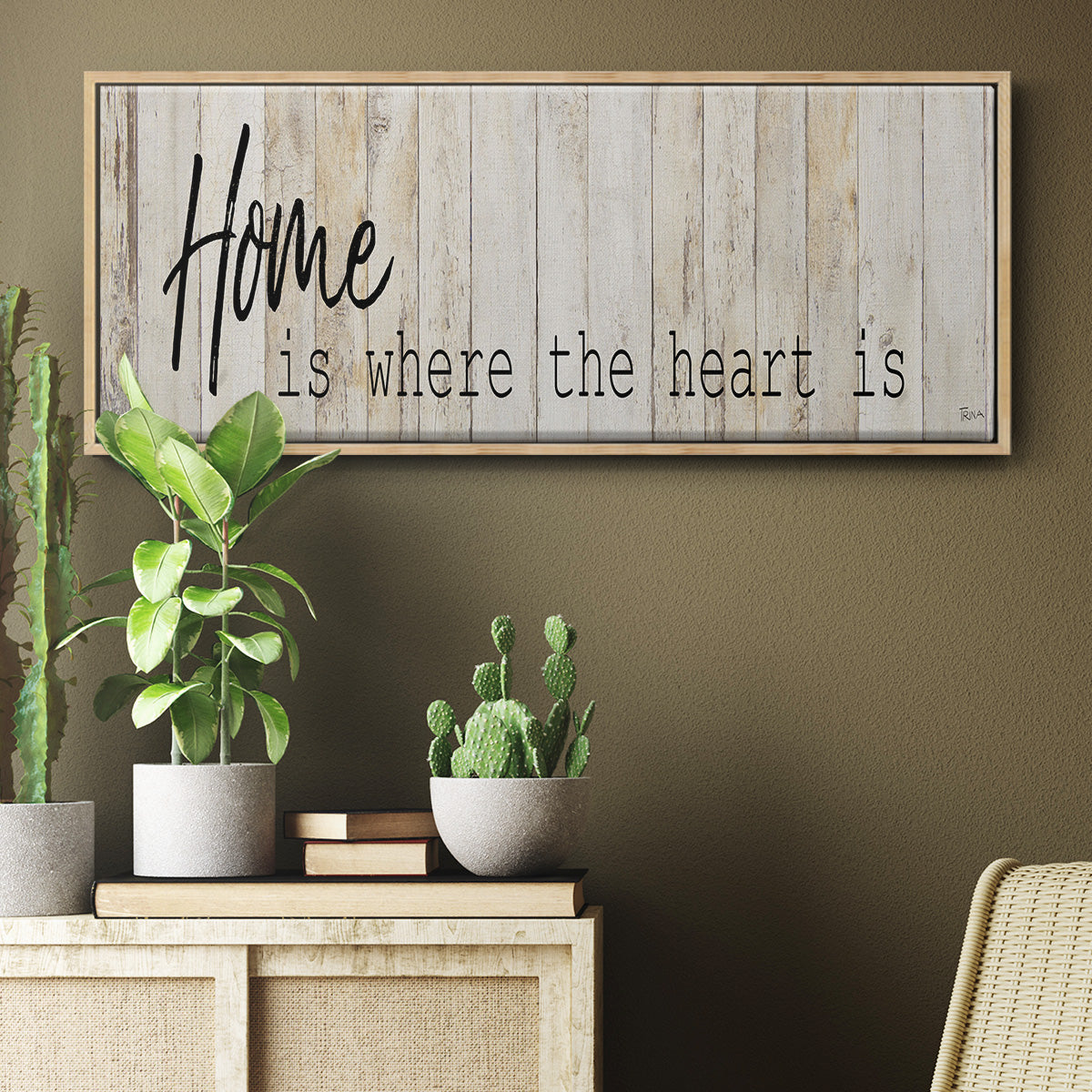 Home - Floater Framed Canvas Print
