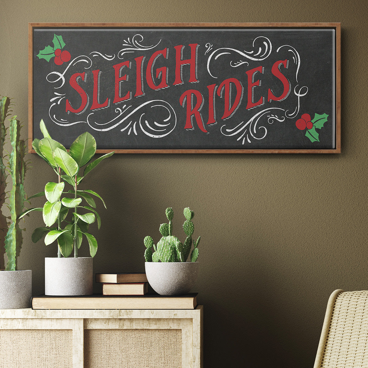 Sleigh Rides - Floater Framed Canvas Print