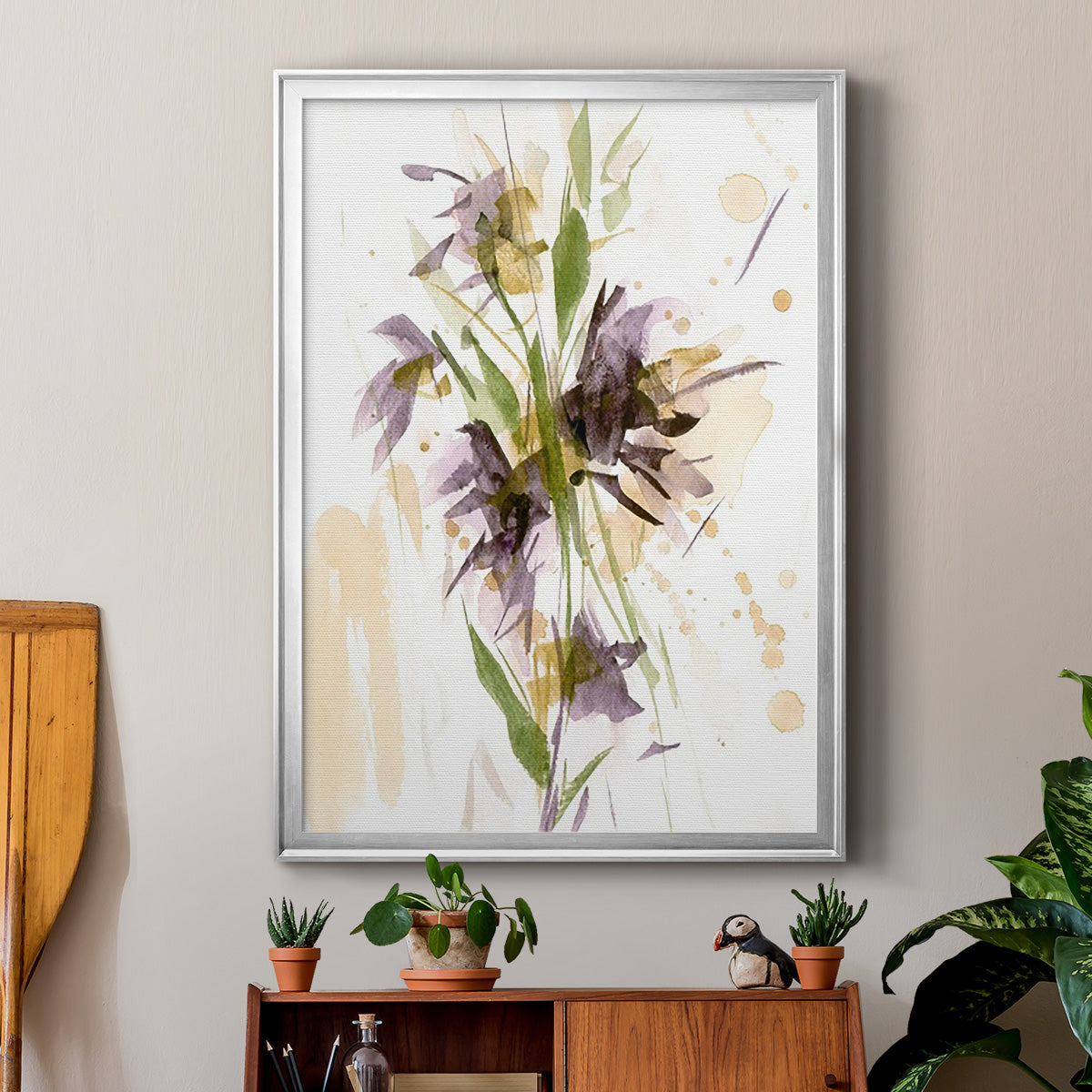 After Rain II - Modern Framed Canvas Print