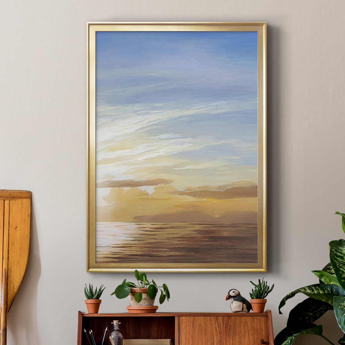 Luminous Waters II - Modern Framed Canvas Print