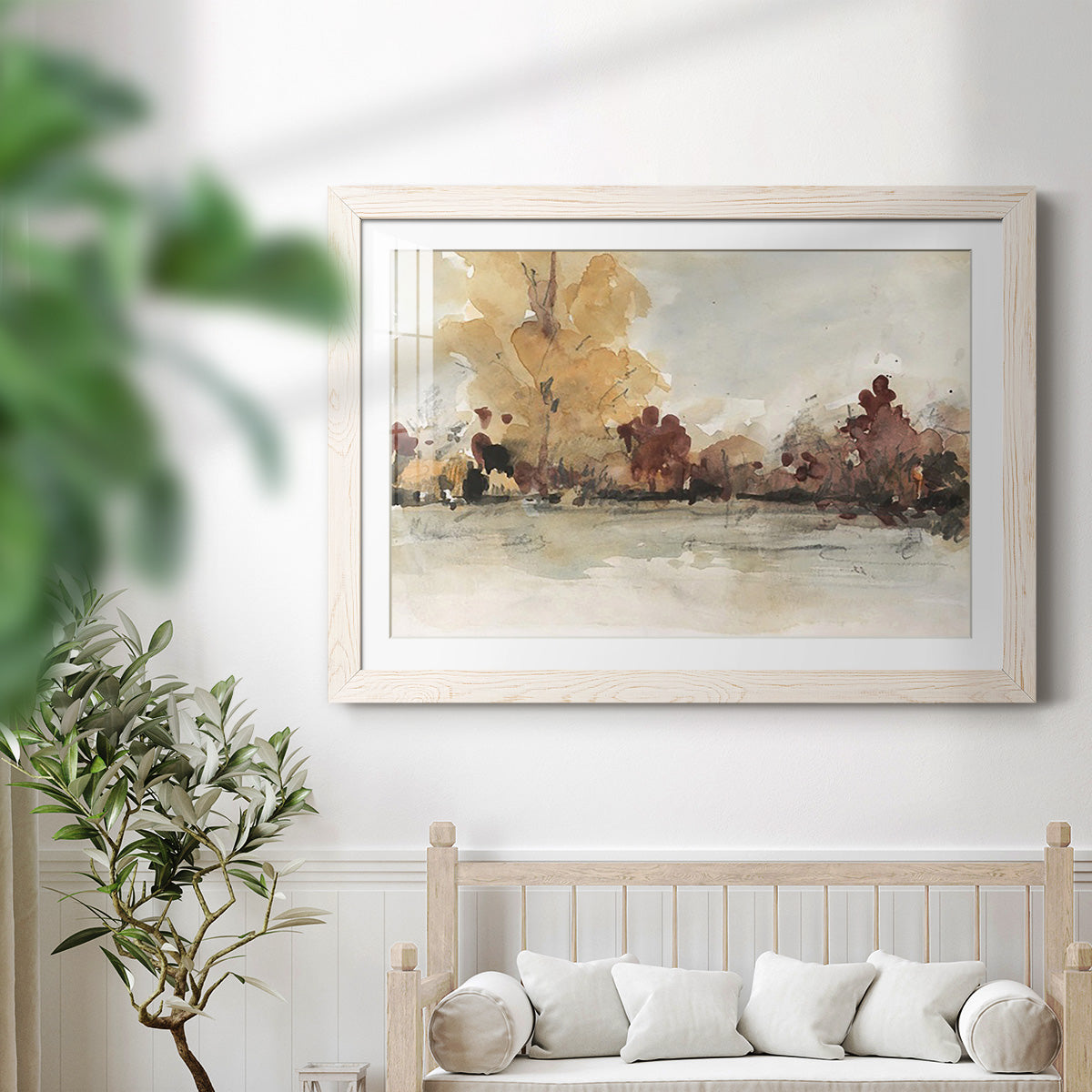 The Autumn View I - Barnwood Framed Art Print