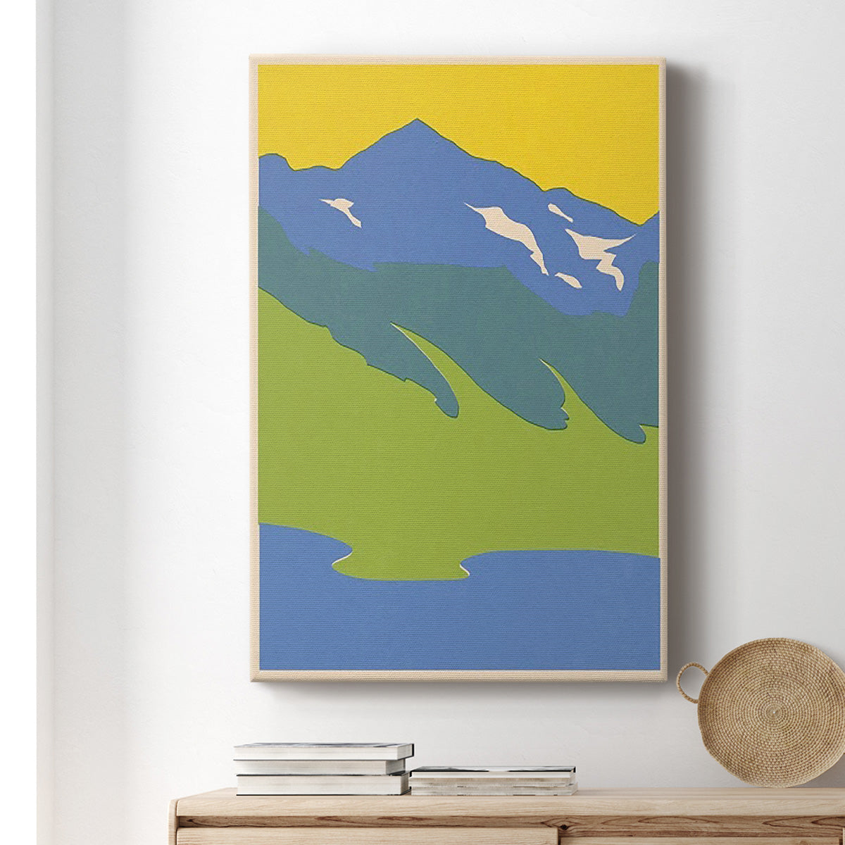 Bright Glacial Lake I Premium Gallery Wrapped Canvas - Ready to Hang