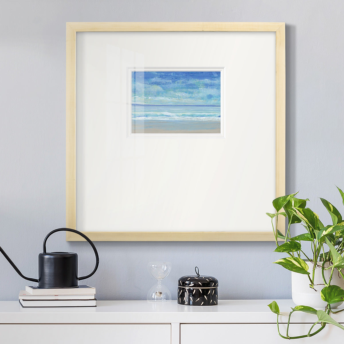 Rolling Surf II Premium Framed Print Double Matboard