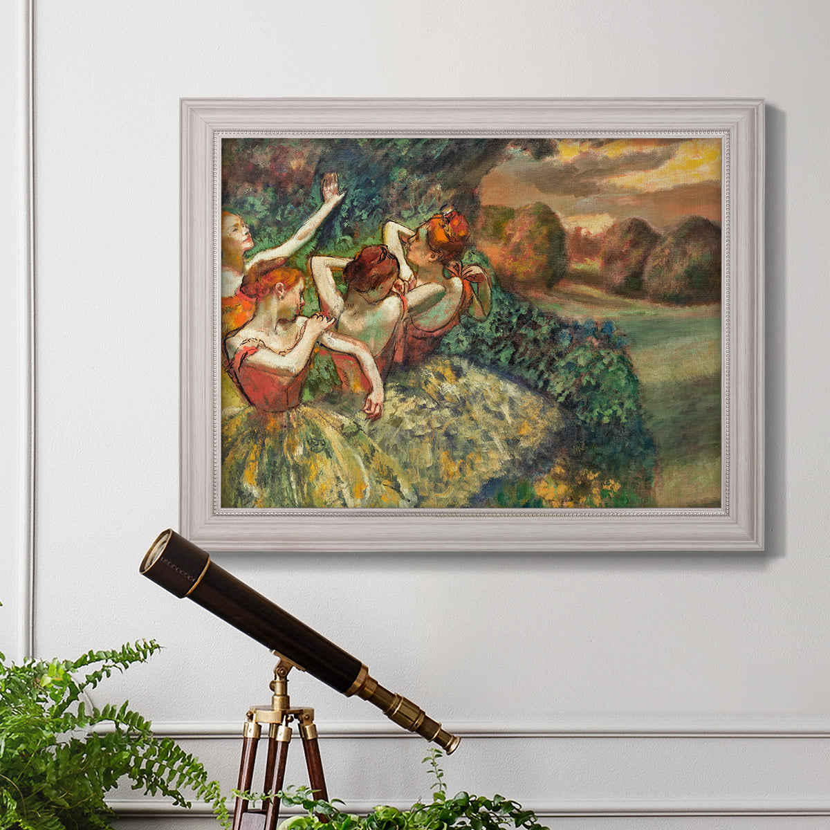 Four Dancers - Ornate Framed Canvas Print