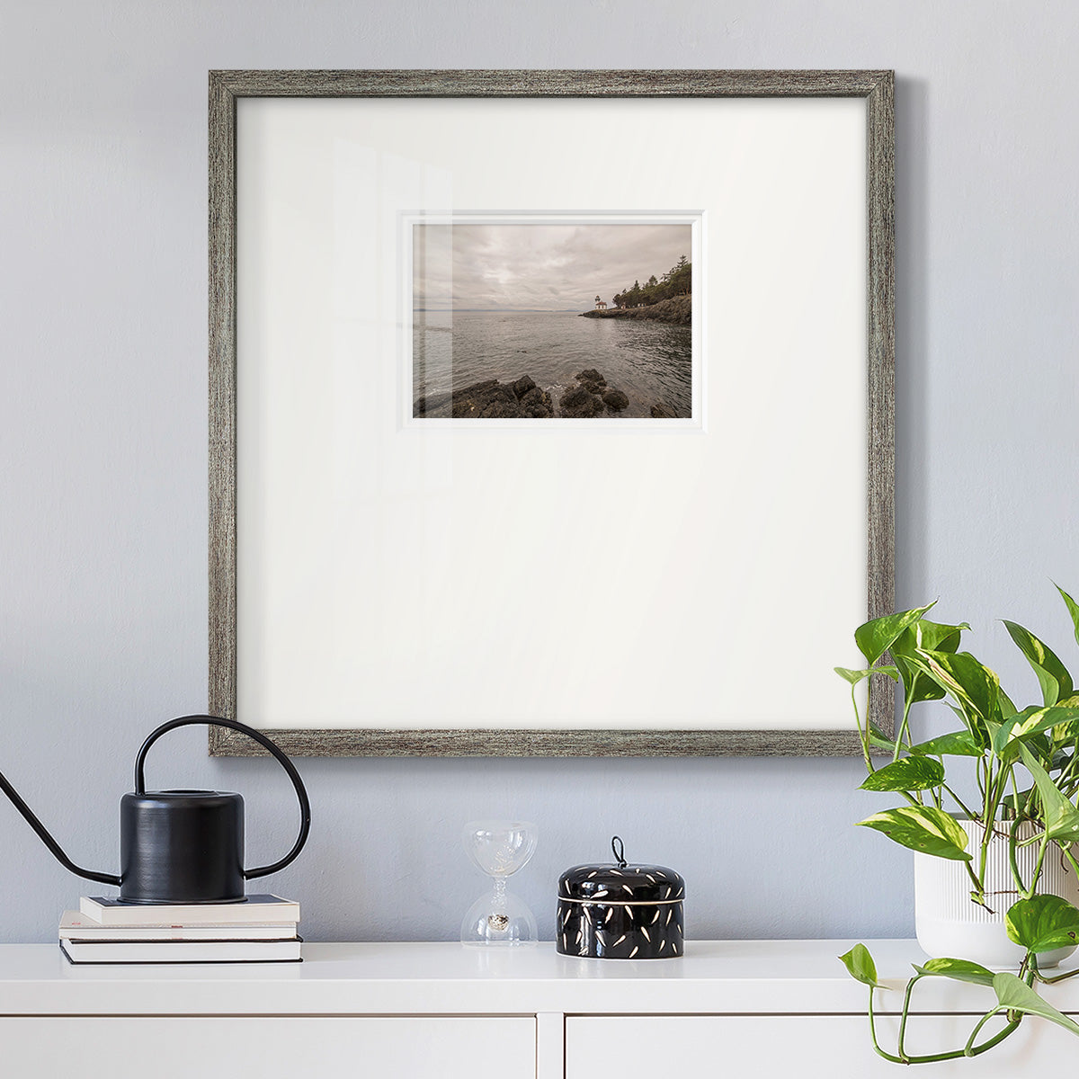 Solitary- Premium Framed Print Double Matboard