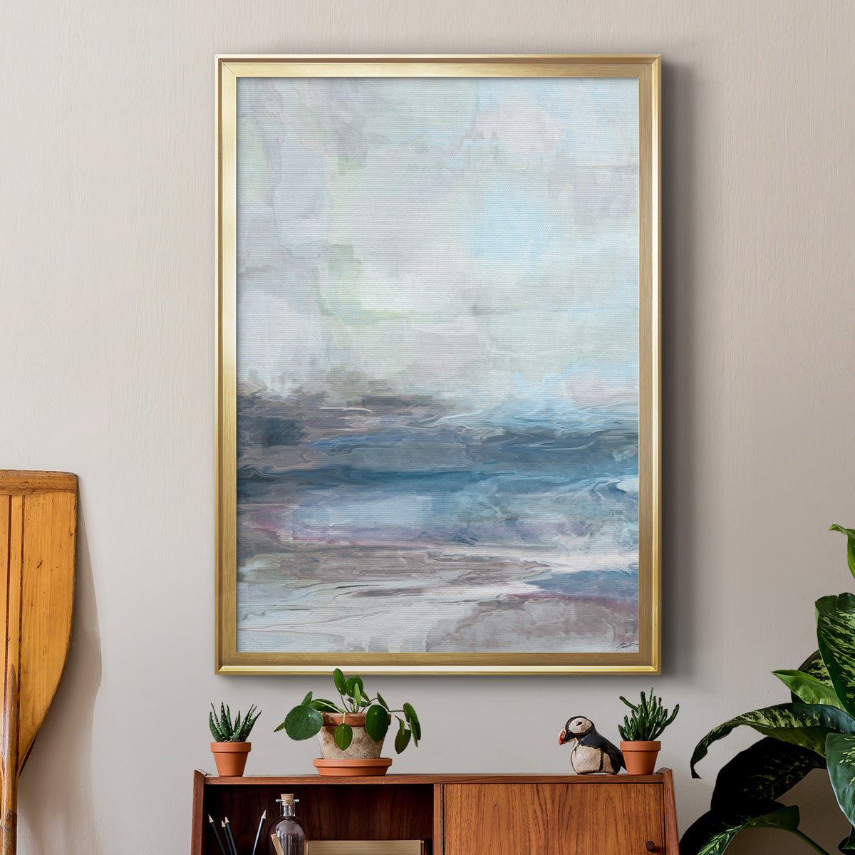 Valle Azzurra - Modern Framed Canvas Print