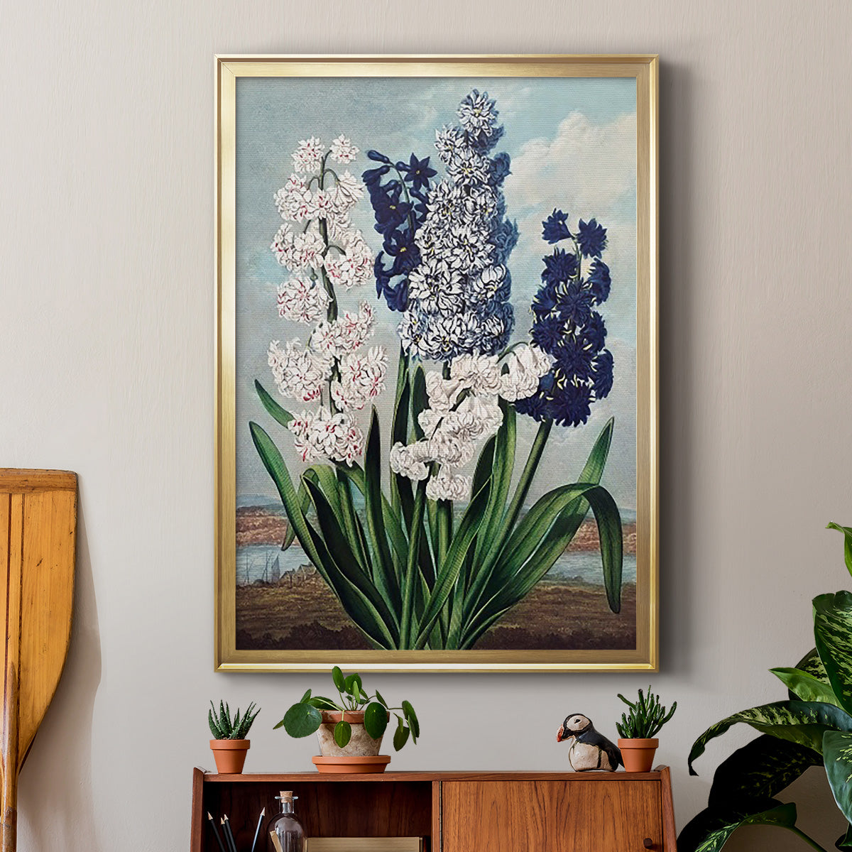 Temple of Flora XII - Modern Framed Canvas Print