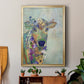 Fantastic Florals Cow - Modern Framed Canvas Print