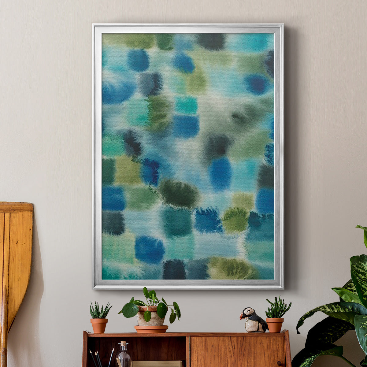 Earthy Plexus I - Modern Framed Canvas Print