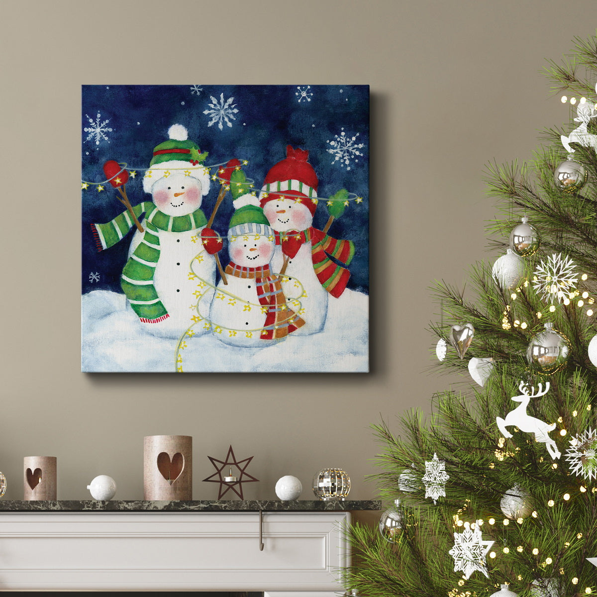 Festive Lights I-Premium Gallery Wrapped Canvas - Ready to Hang